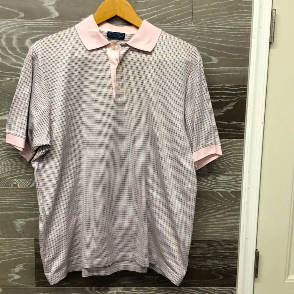 Como three button short sleeve polo